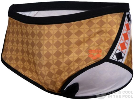 Arena 50th Gold Swim Low Waist Short Gold Multi/Black