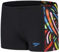 Speedo Digital Panel Aquashort Boy Black/Volcanic/Fluo Green/Yellow/Lapis