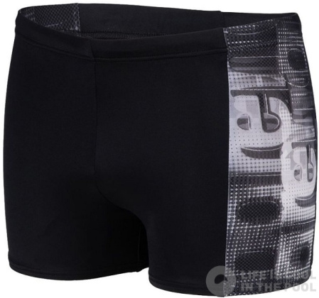 Arena Overlap Swim Short Black/White Multi