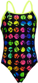 Funkita Broken Circle Diamond Back One Piece Girls