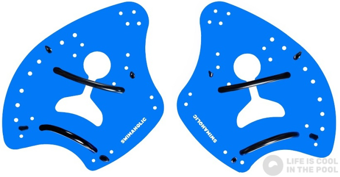 Labe de înot Swimaholic Strength Paddles Blue