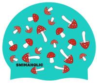 Cască de înot pentru copii Swimaholic Mushrooms Classic Cap Junior