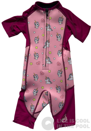 Costum de neopren pentru copii Aquakiddo Neoprene Wetsuit Unicorns