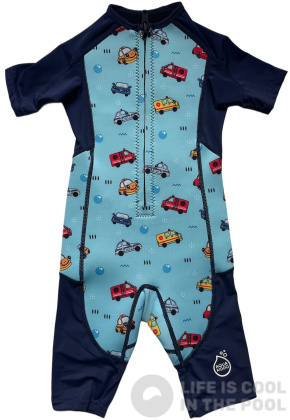 Costum de neopren pentru copii Aquakiddo Neoprene Wetsuit Cars
