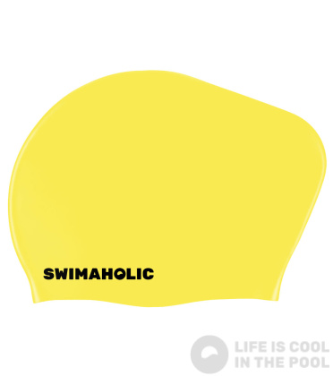 Cască de înot pentru copii, pentru păr lung Swimaholic Long Hair Cap Junior