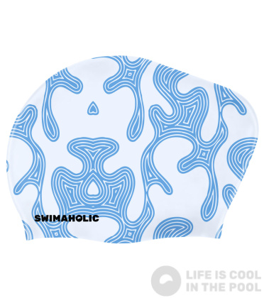 Cască de înot pentru părul lung Swimaholic Labyrinth Long Hair Cap