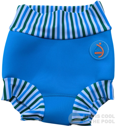 Costum de înot pentru sugari AquaKiddo Swim Nappy Neon Blue
