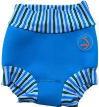 Costum de înot pentru sugari AquaKiddo Swim Nappy Neon Blue