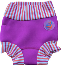 Costum de înot pentru sugari AquaKiddo Swim Nappy Neon Pink