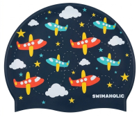 Cască de înot pentru copii Swimaholic Planes Clasic Cap Junior