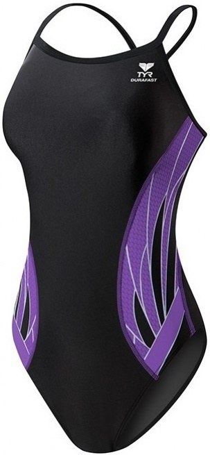 Costum de baie de damă Tyr Phoenix Diamondfit Black/Purple