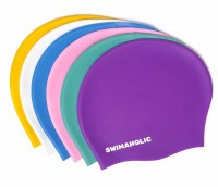 Cască de înot pentru copii, pentru păr lung Swimaholic Long Hair Cap Junior