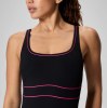 Speedo Contour Eclipse Solid Anthracite/Ruby